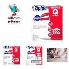 Ziploc Storage Bags, For Food Organization and Storage, Double Zipper, Quart,...