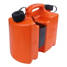 Heavy Duty 5L Combi Can for Fuel and Chain Oil with Convenient Nozzle Options