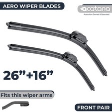 Pair of 26" + 16" Front Windscreen Wiper Blades for U Hook Windshield Window