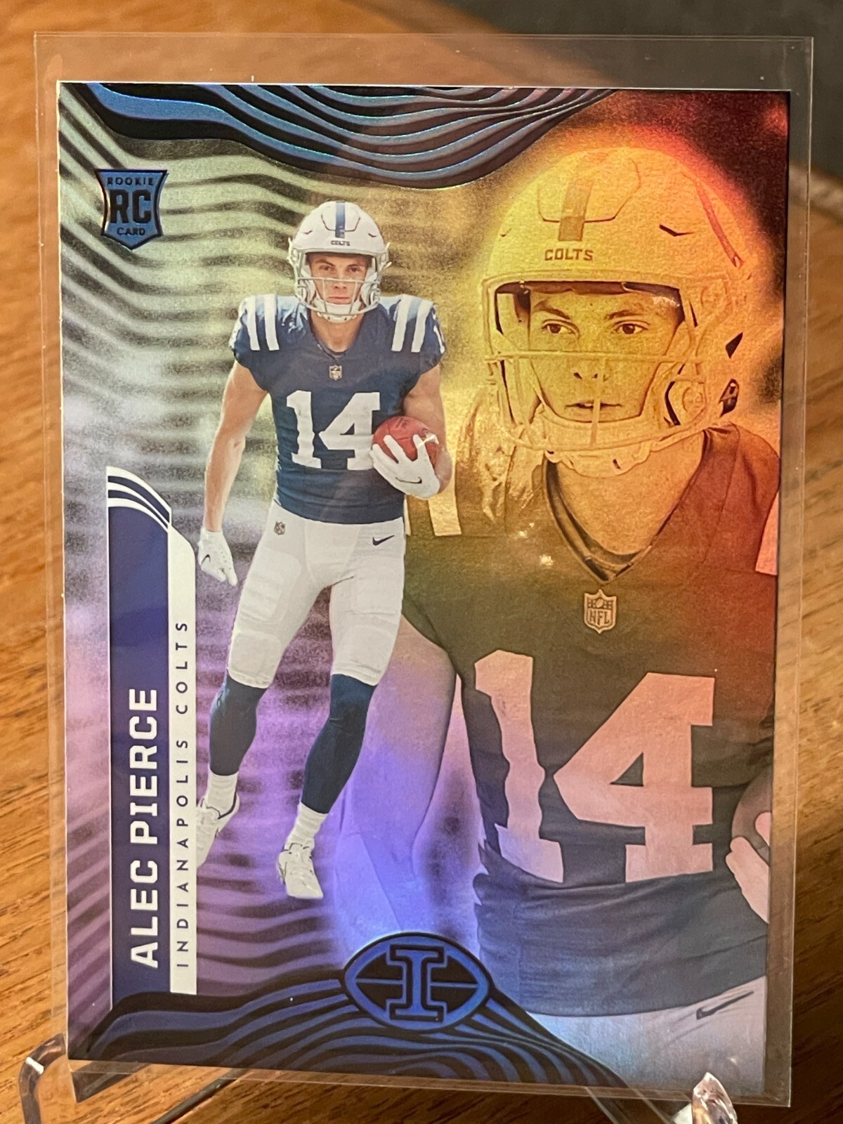 2022 Panini Illusions Football #38 ALEC PIERCE RC Indianapolis Colts 🟦⬜️🟦