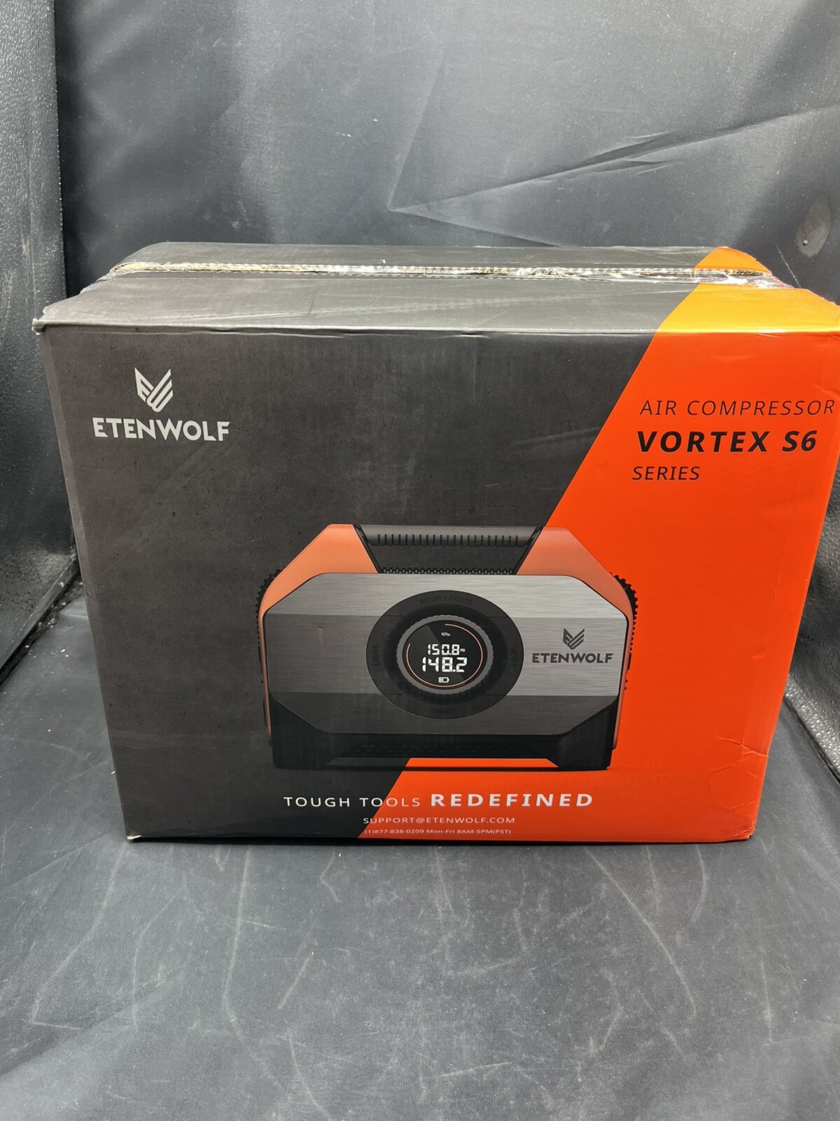 VORTEX S6 Tire Inflator Portable Air Compressor for Heavy-duty Vehicles, Cord...