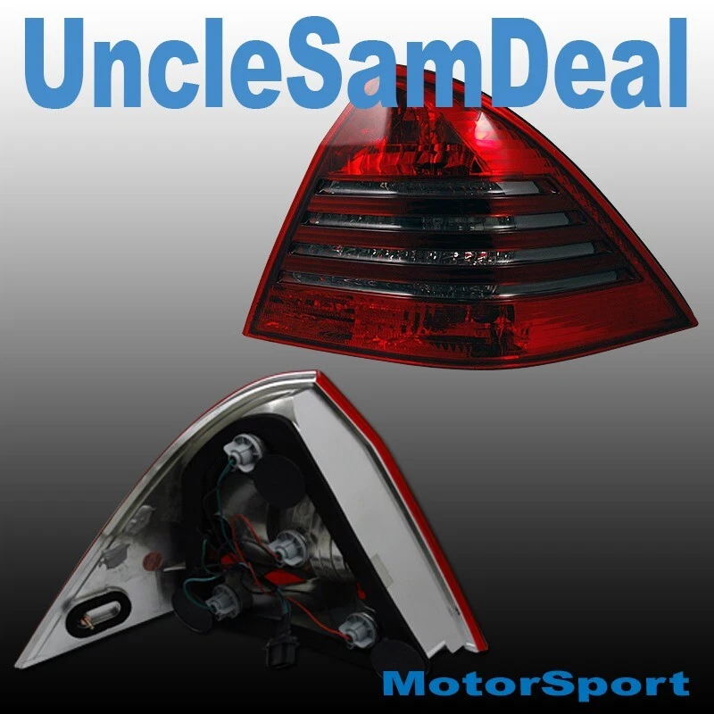 适用于 01-03 MERCEDES C-CLASS W-203 SEDAN 红色烟雾尾灯(6 针连接器) — 第 2/2 张图片