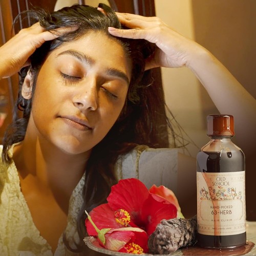 Old School Rituals | Elixir de aceite capilar de 63 hierbas, reduce la caída del cabello, natural - 100 ml - Imagen 3 de 8