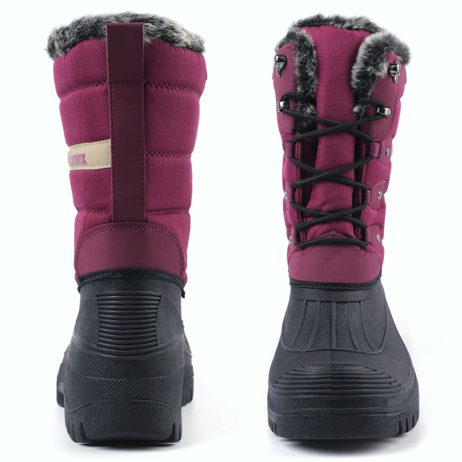 Damen Stiefel Warm Boots Wasserdicht Gummilaufsohle Winterstiefel Winterschuhe 