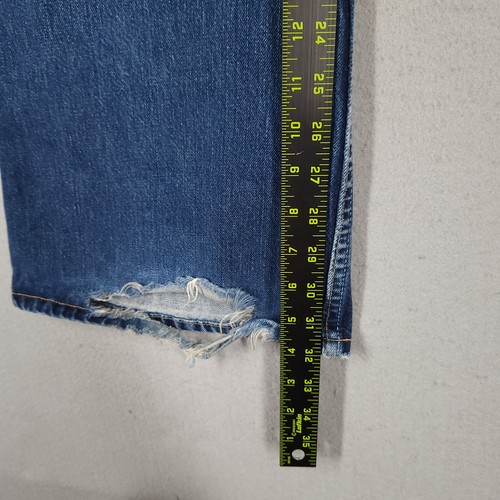 VTG Levis Jeans Womens 31x32 (Fit 32x32) Blue Bell Bottoms Flare Distressed Torn - Picture 15 of 17
