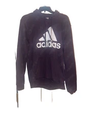 Adidas Favorites Graphic Hoodie Sweatshirt Mens Logo Spellout Purple BOGO