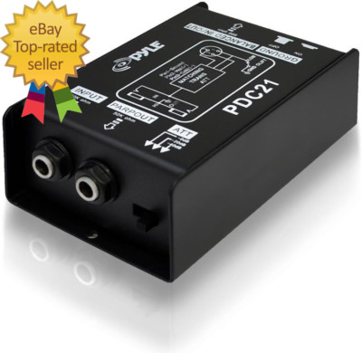 Premium Direct Injection Audio Box - 2.36'' X 4.09'' Passive DI Unit Hum Eliminato