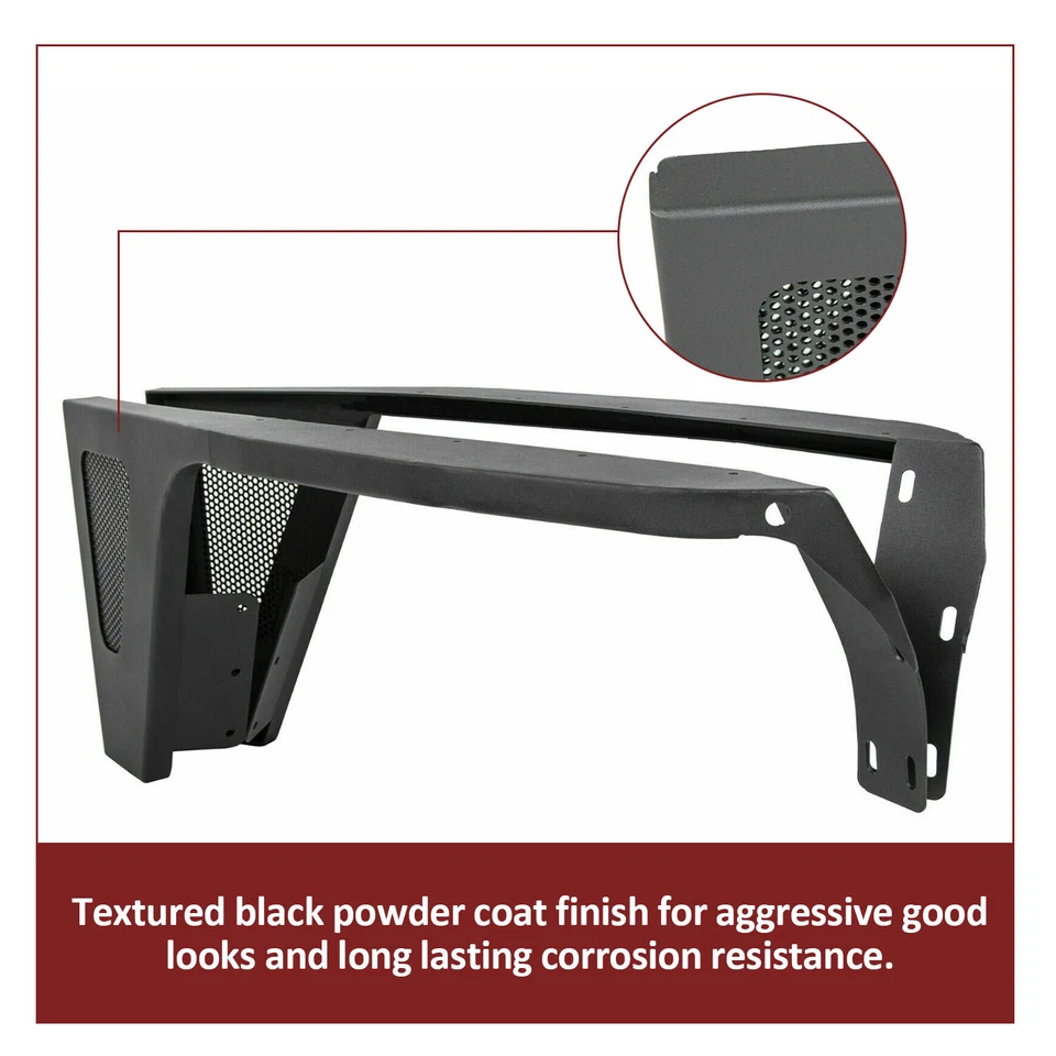 Front Fender Flares Wheel Rocker Guards W/ LED Light For Jeep Wrangler YJ 87-95 Foto 3 de 4