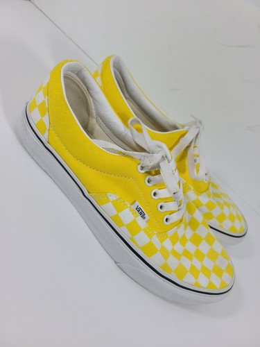 vans yellow white