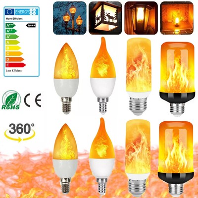 2/4x E27 LED Licht Fackel 4 Modi Feuer Lampe Flammen Effekt Flacker Glühbirne DE