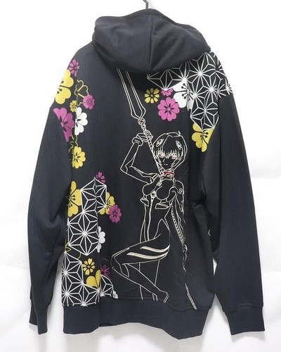 Evangelion x Nishiki Hanakomon Ayanami Hoodie  XL(US:L) Rei Ayanami from japan - Picture 1 of 2