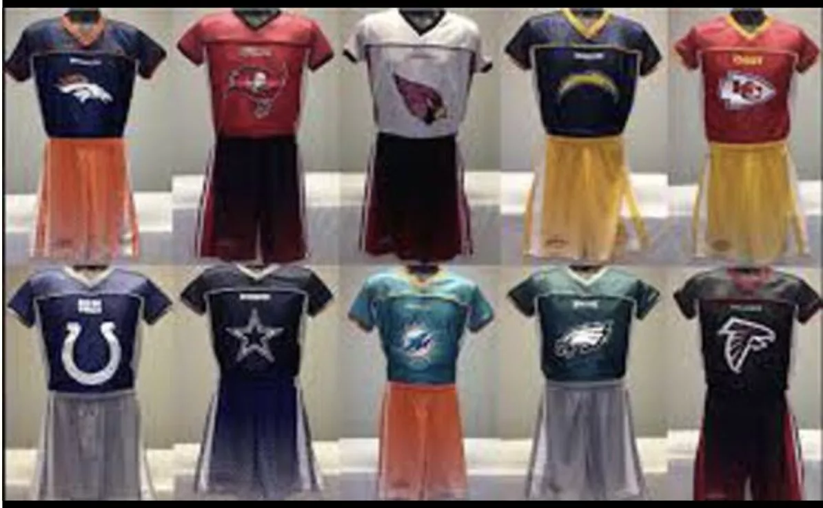Youth NFL Reversible Flag Football Jersey Pick Your Team Size S XL Play 60