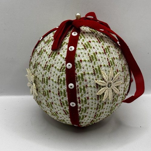 Japanische Handarbeit Temari Kugel Kimono Stoff Weihnachtskugel Deko - Bild 4 von 6