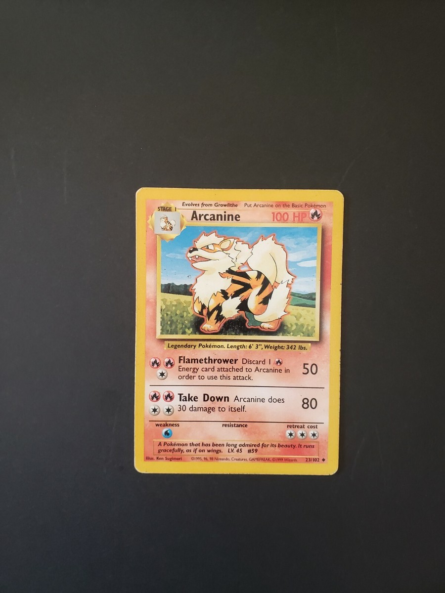 pokemon card dialga Arcanine #59