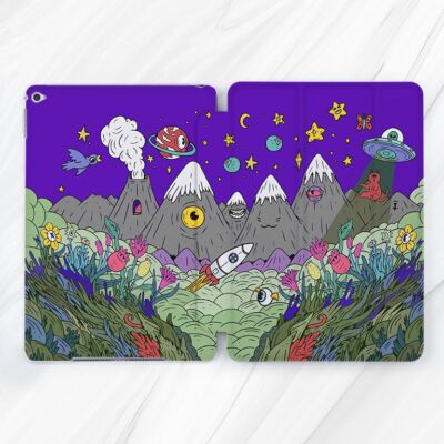 Psychedelic Alien Mountain Eye Case For iPad 10.2 Air 13 Pro 13 Mini 7 10.9 A16