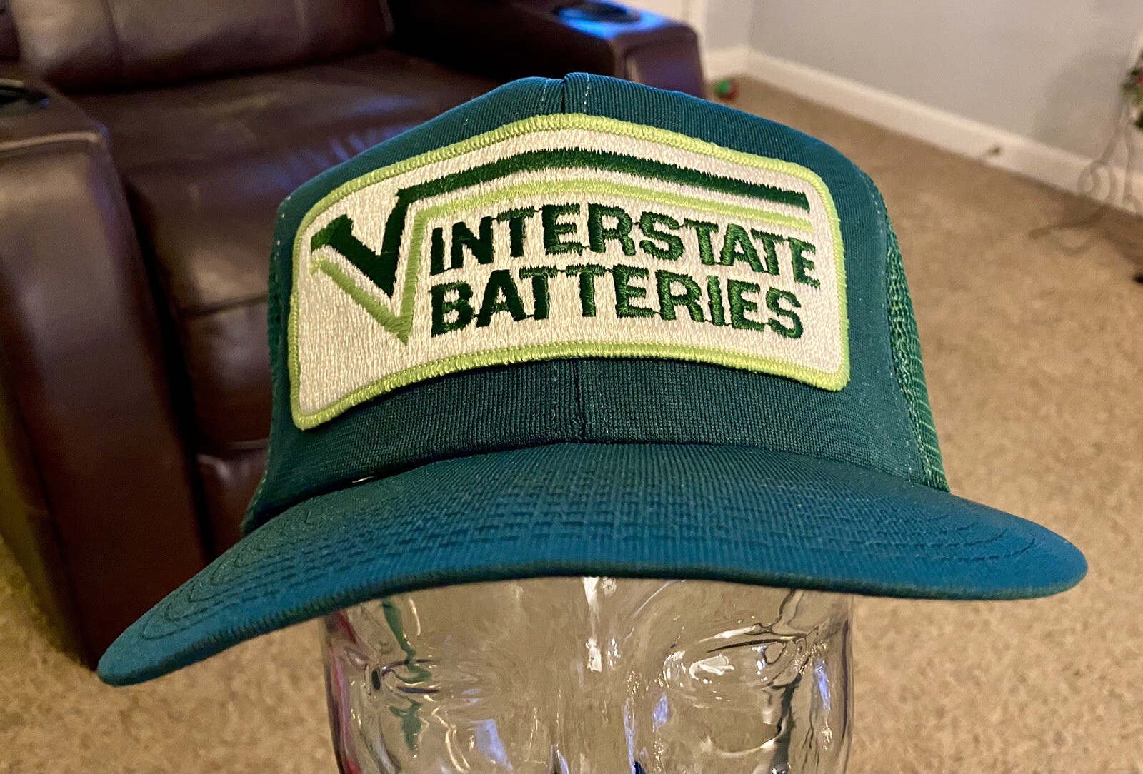 Vintage Interstate Batteries Snapback Patch Truck… - image 1