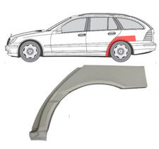 F&uuml;r MB W203 2000- 2007 (S203) 4 T&uuml;r Radlauf reparatur blech Kotfl&uuml;gel/ Links