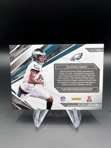 2021 Panini Limited Devonta Smith RPA 34/35! Adler. Krankenpflaster. Invest Card - Bild 2 von 2