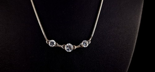 Collar de plata 925 circonitas brillante y elegante 43 cm - Imagen 3 de 7