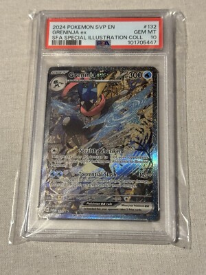 ポケモンカードゲーム Greninja ex SAR PSA10 PSA 10 GEM MINT Greninja ex SVP 132 Pokemon Shrouded Fable