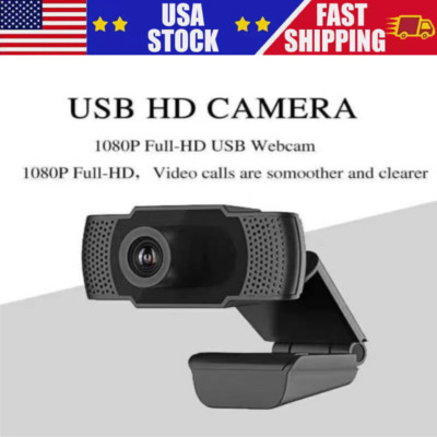 Computer Camera HD 1080P Webcam USB 8M With Microphone For PC Laptop Desktop New