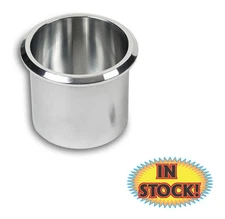 Eddies MS281-43P - Billet Aluminum Drink Holder, Medium 3-3/8" - Polished