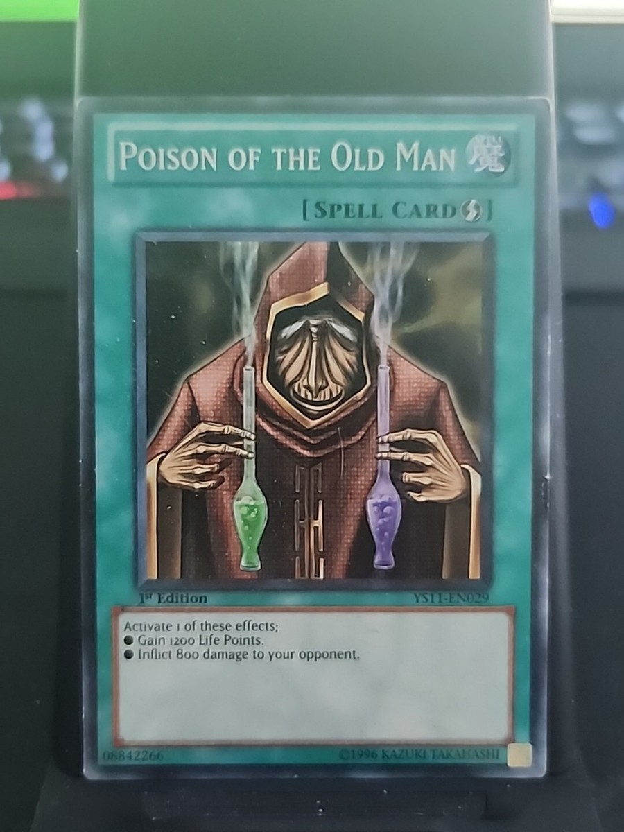 YuGiOh Dark Revelation 1 Common Poison of the Old Man DR1-EN088 YuGiOh Dark Revelation 1 Common Poison of the Old Man DR1-EN088
