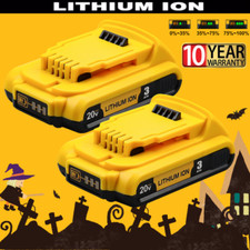 2 Pack for Dewalt DCB203 20V MAX 3.0Ah Compact Lithium-Ion Battery DCB201 NEW US