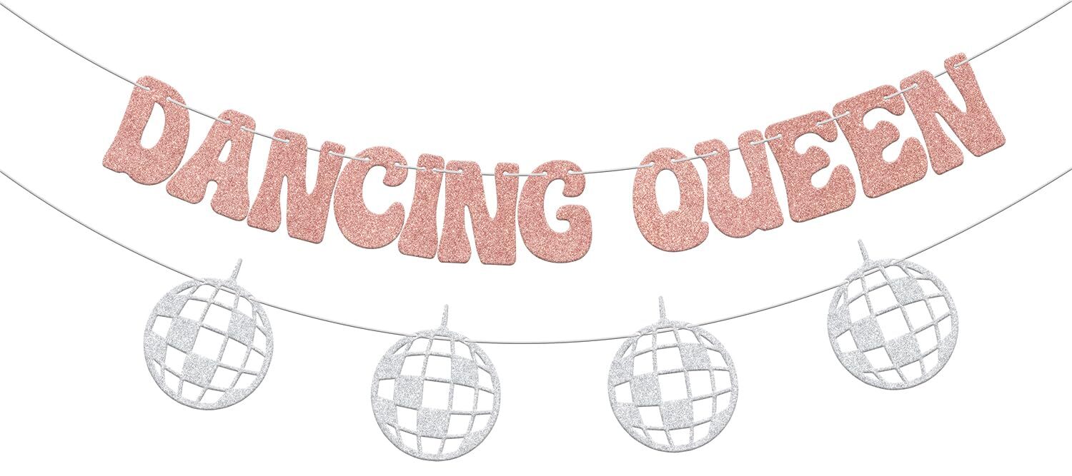 Disco theme Banner Happy 17th Birthday Decorations Young and Sweet Only 17 Di...