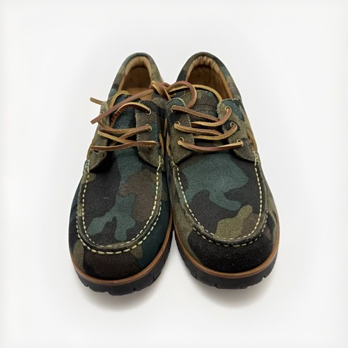 Polo Ralph Lauren Ranger Deck grün Tarnmuster Wildleder Bootsschuhe Herren Größe 7,5 - Bild 4 von 11