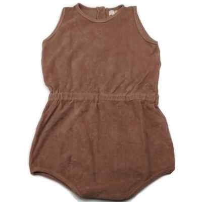 NWT The Simple Folk Vintage Romper Size 6-7 Years In Cinnamon