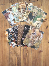 10 Fat Quarters - Assorted Dogs, Paw prints, Dog Bones Fat Quarter Bundle