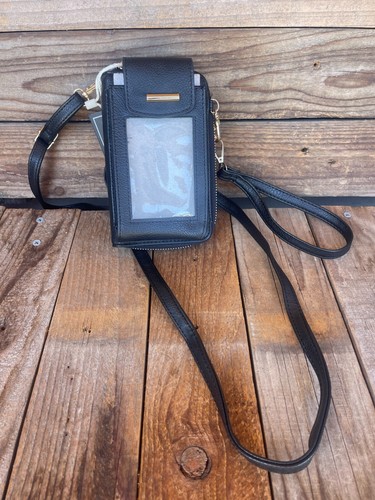 Fashion Phone Crossbody / wallet / wristlet / black / hands free / NWT!