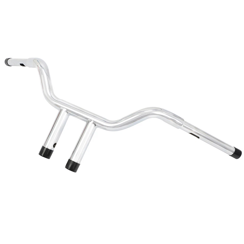 10" Rise T-Bar 1-1/4" Fat Handlebar Fit For Harley Dyna Softail Fatboy Custom Foto 3 de 4