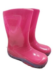 SKEEPER RAIN BOOTS PINK WITH SPARKLES SIZE 30 Youth size 12
