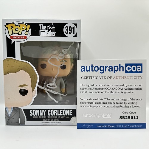 James Caan AUTOGRAPH - Sonny Corleone - The Godfather Signed Funko Pop ACOA