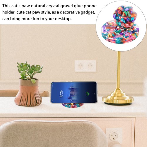 Cat Claw Mobile Phone Holder Desktop Cute Animal Cartoon Paw Shape - 第 6/12 張圖片