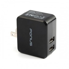 18W 3.4AMP 2-PORT RAPID USB HOME WALL AC CHARGER SMART DETECT for iPAD / TABLETS