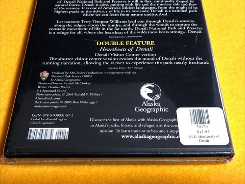 Alaska: Heartbeats of Denali ( DVD, 2005) Denali National Park And Preserve, NEW - Imagen 8 de 8