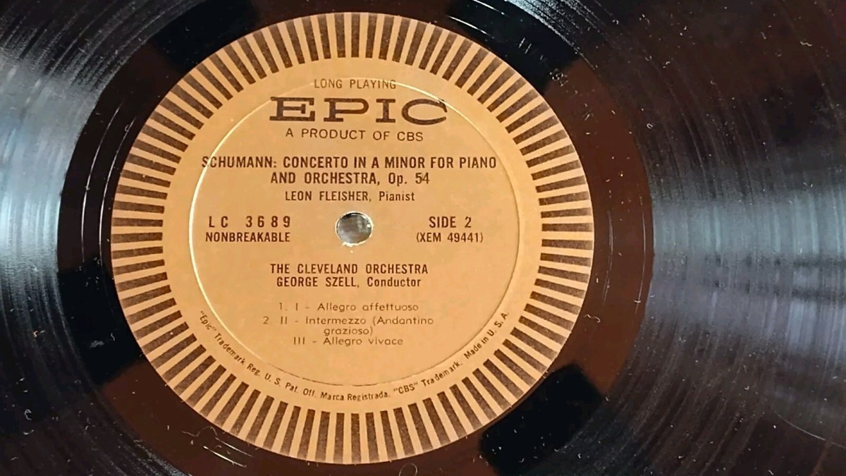 Leon Fleisher complete コレクション Leon Fleisher/Szell GRIEG/SCHUMANN Piano Concertos, Record