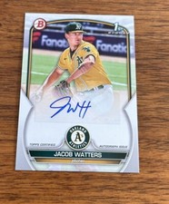 2023 Bowman #PPA-JW Jacob Watters 1st Bowman Prospect Auto Oakland