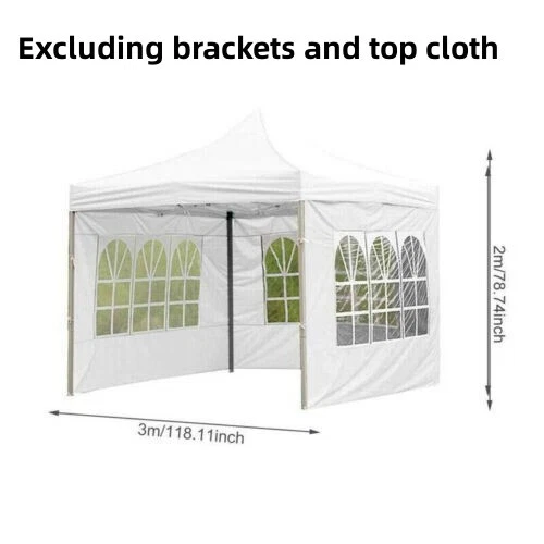 2X3M Gazebo Waterproof Marquee Outdoor Garden Canopy Party Tent Sidewalls Tent - Image 3 of 4