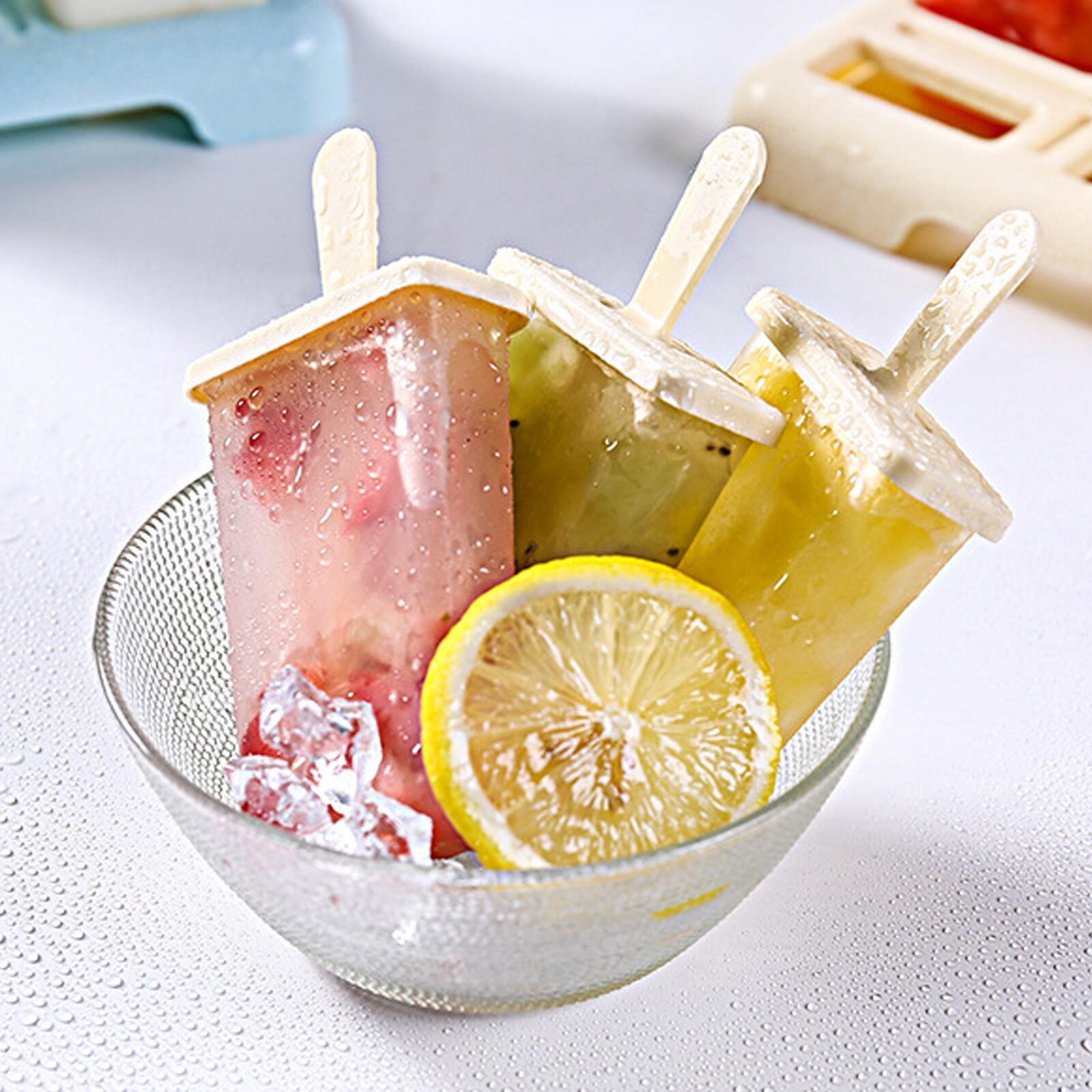 9 Cells Block Moulds Ice Cream Mold Icy Pole Jelly Pop Popsicle Maker Mould Tray eBay