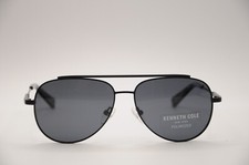 KENNETH COLE KC7233 02D AVIATOR POLARIZED SUNGLASSES GOLD 57-14-140 NEW