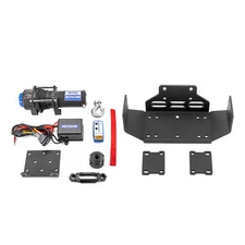 For 2015-2025 HONDA PIONEER 500 520 UTV 4500lb 12V Electric Winch Mount Rope Kit