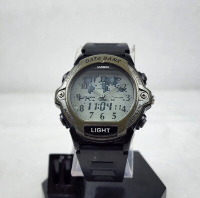 VINTAGE CASIO TWINCEPT DATABANK ABX-23 ANA-DIGI WORLD TIME WATCH