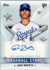 2022 Topps Series 1 Jake Brentz Rookie Auto Mint Card Number BSA-JB
