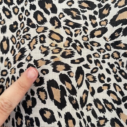 Kate Landry Animal Print Leopard Woven Maxi Caftan L/XL Women's Coverup - Picture 6 of 9