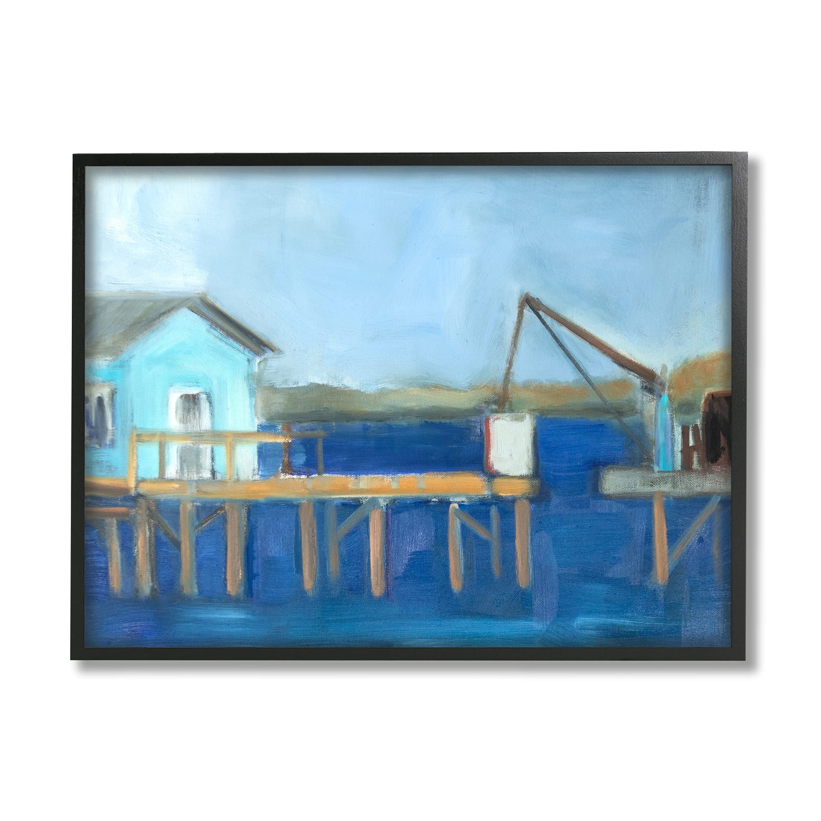 Fisherman's Work Station Abstract Coastal Town Shipyard Dock, Designed by Sus...