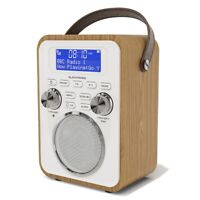 DAB+ DAB FM Radio Portable Clock Alarm Speaker Remote AZATOM Blackfriars 2 Oak